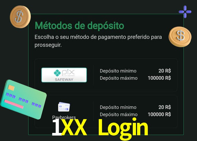 O cassino 1XX Login oferece uma grande variedade de métodos de pagamento